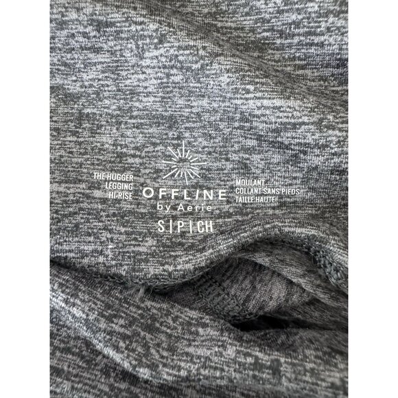 Offline By Aerie Gray The Hugger Legging Split Hem High Rise Pants Size Small - Picture 7 of 9